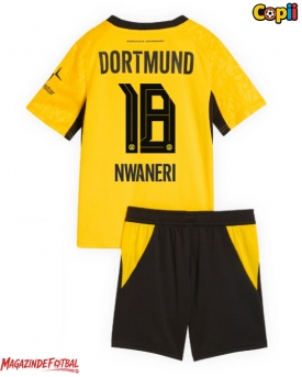 Borussia Dortmund Ethan Nwaneri #18 Echipament de Fotbal Replică 2026-27 Copii Acasa (+ Șorturi)